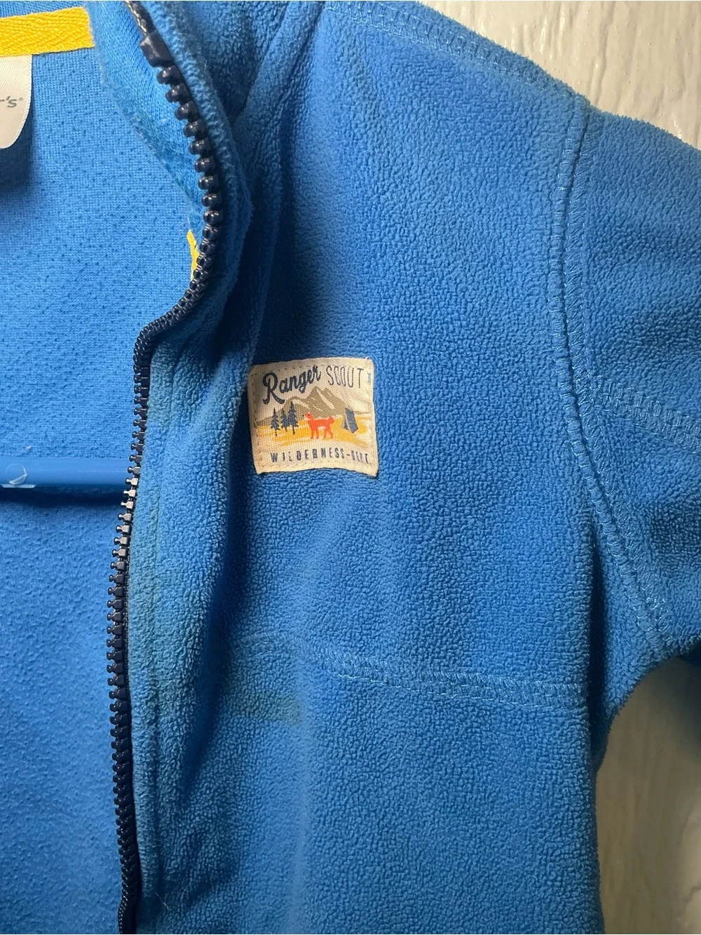Kids Blue Fleece Jacket - Cozy Zip-Front Outerwear